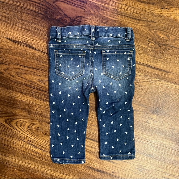 Heart print stretchy skinny jeans - Picture 2 of 5